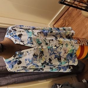 Apt. 9 sheer blouse with floral print